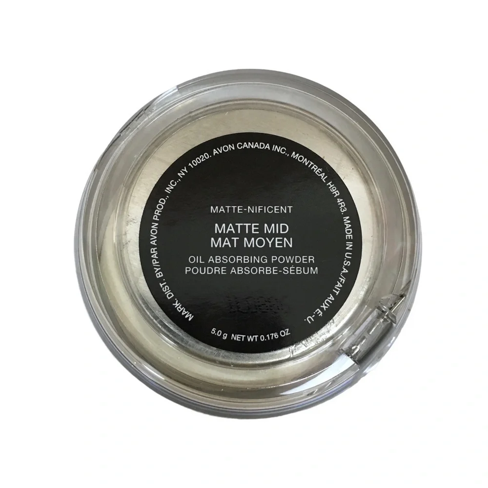 mark. Matte-Nificent Pressed Powder Oil Absorbing Compact Mirror Puff Matte Mid